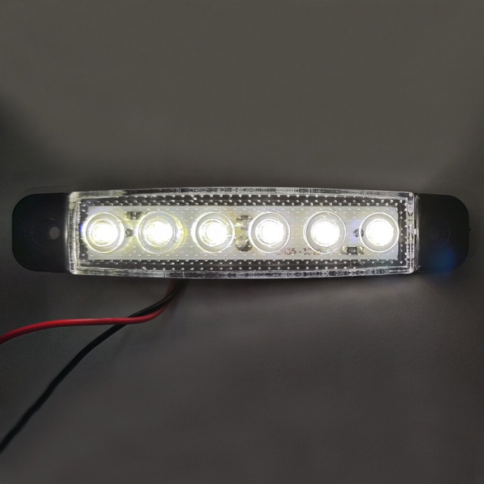 Lampa gabarit cu 6 LED-uri 12/24V set 4buc - Alb [2]