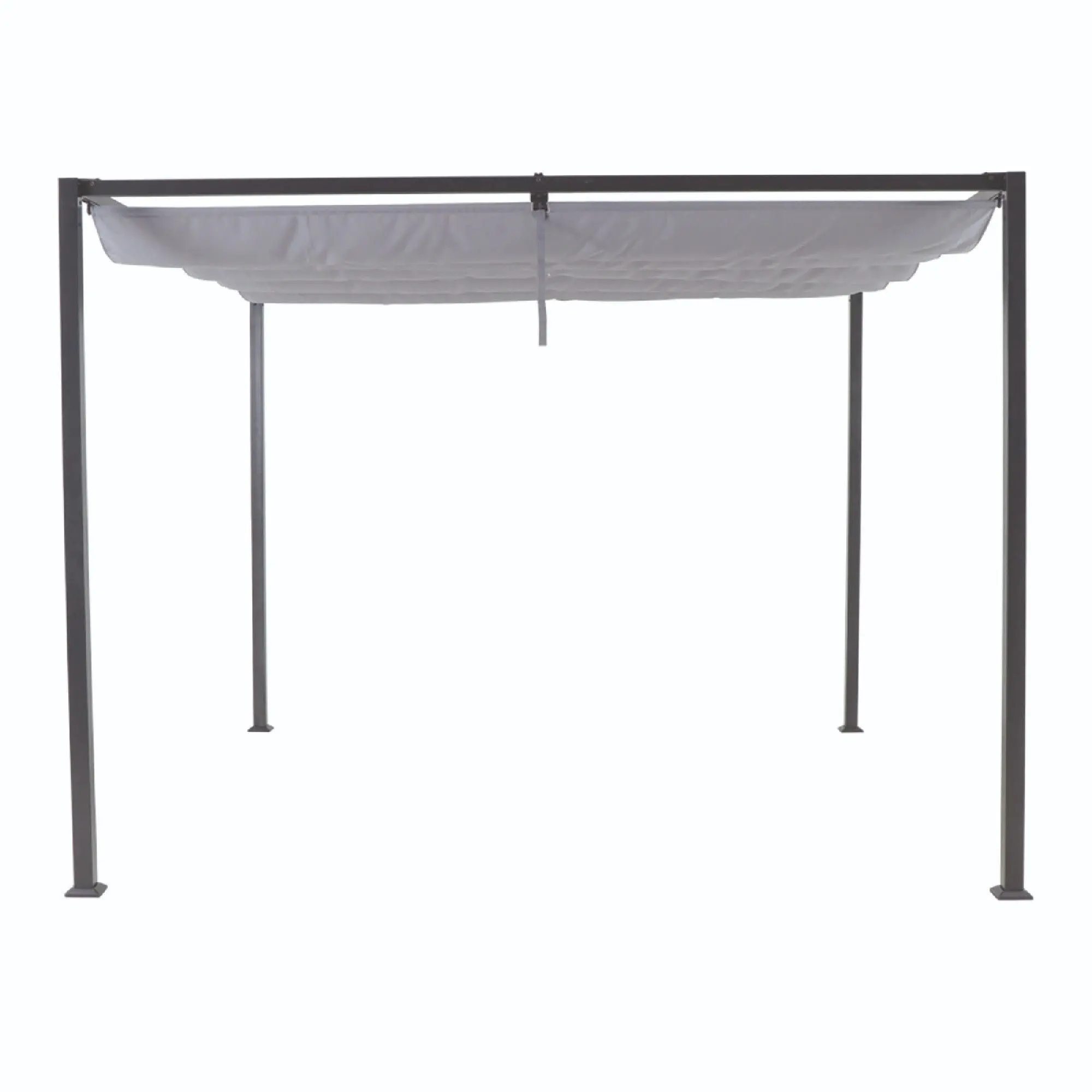 Pergola/Pavilion Gradina, otel/poliester, 297 x 297 cm, H 223 cm, gri [3]