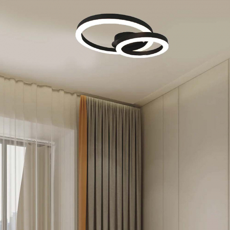 APLICA LED 20W 3000K 45X10.5CM - NEGRU [3]