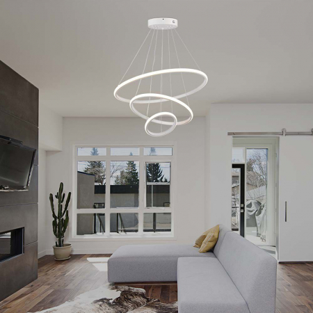 Iluminat Led - APLICA LED 32W 3000K 60X40X100CM - ALB