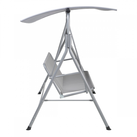 Balansoar gradina, 3 persoane, structura metal, gri, 170 x 120 x 153 cm [2]