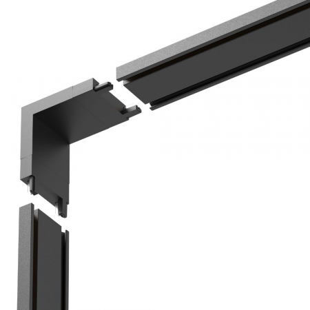 Accesorii Magnetice - Conector Sina Magnetica Led , Dimensiuni 26x26x6 mm Imbinare 90 grade verticala