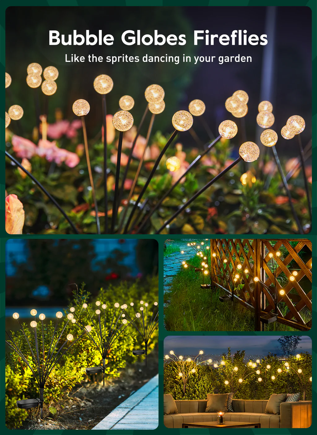 Decoratiune solara gradina 10 Leduri Iarba Luminoasa [2]