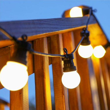 Ghirlanda luminoasa led 10 m x 20 de becuri 0.5 w , lumina calda 3000k , conectabila [7]
