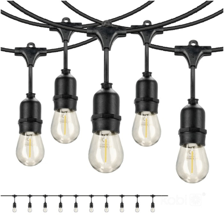 Ghirlanda Led, 100 Metri cu 100 Becuri Led Filament 2W incluse E27, IP65 [3]
