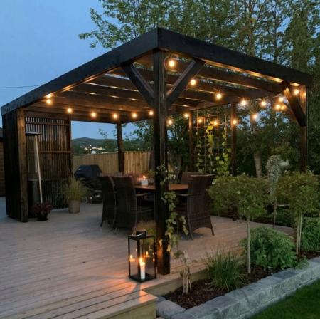 Ghirlanda Led Profesionala 10M cu 10 Becuri Led incluse E27, IP65 , lumina calda [12]