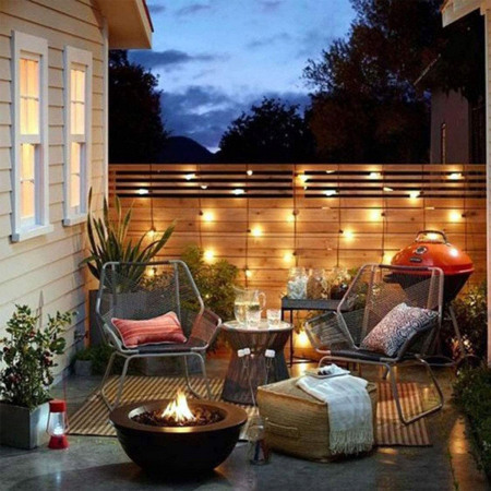 Ghirlanda Led Profesionala 10M cu 10 Becuri Led incluse E27, IP65 , lumina calda [9]