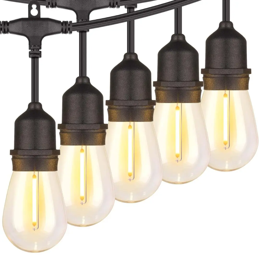 Ghirlande HoReCa - Ghirlanda Led Profesionala 60M cu 120 Becuri Led incluse E27, IP65 , lumina calda