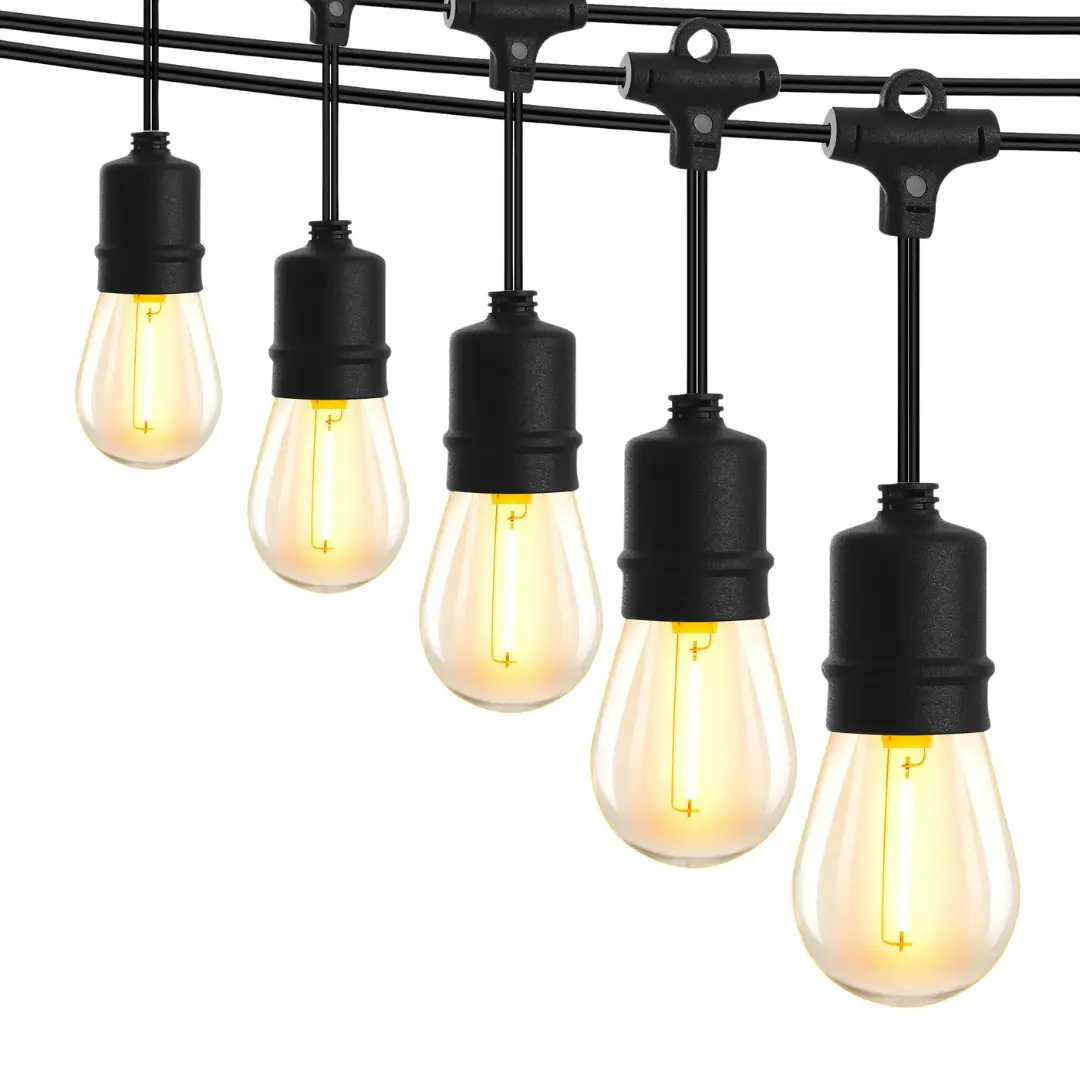 Ghirlande HoReCa - Ghirlanda Led Profesionala 60M cu 60 Becuri Led incluse E27, IP65 , lumina calda