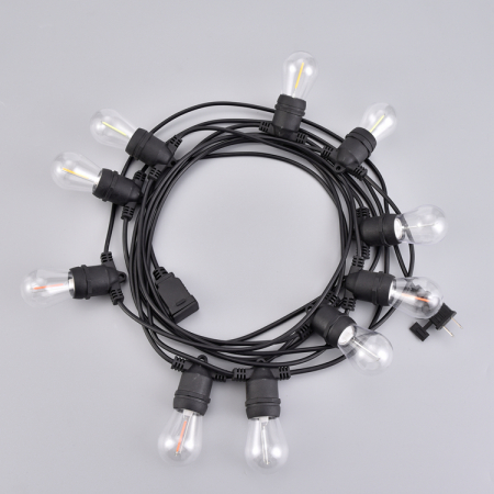 Ghirlanda luminoasa 50 metri cu 50 becuri led S14 conectabila E27 lumina calda 2700k de exterior/interior [9]