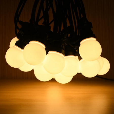 Ghirlanda luminoasa led 10 m x 20 de becuri 0.5 w , lumina calda 3000k , conectabila [3]