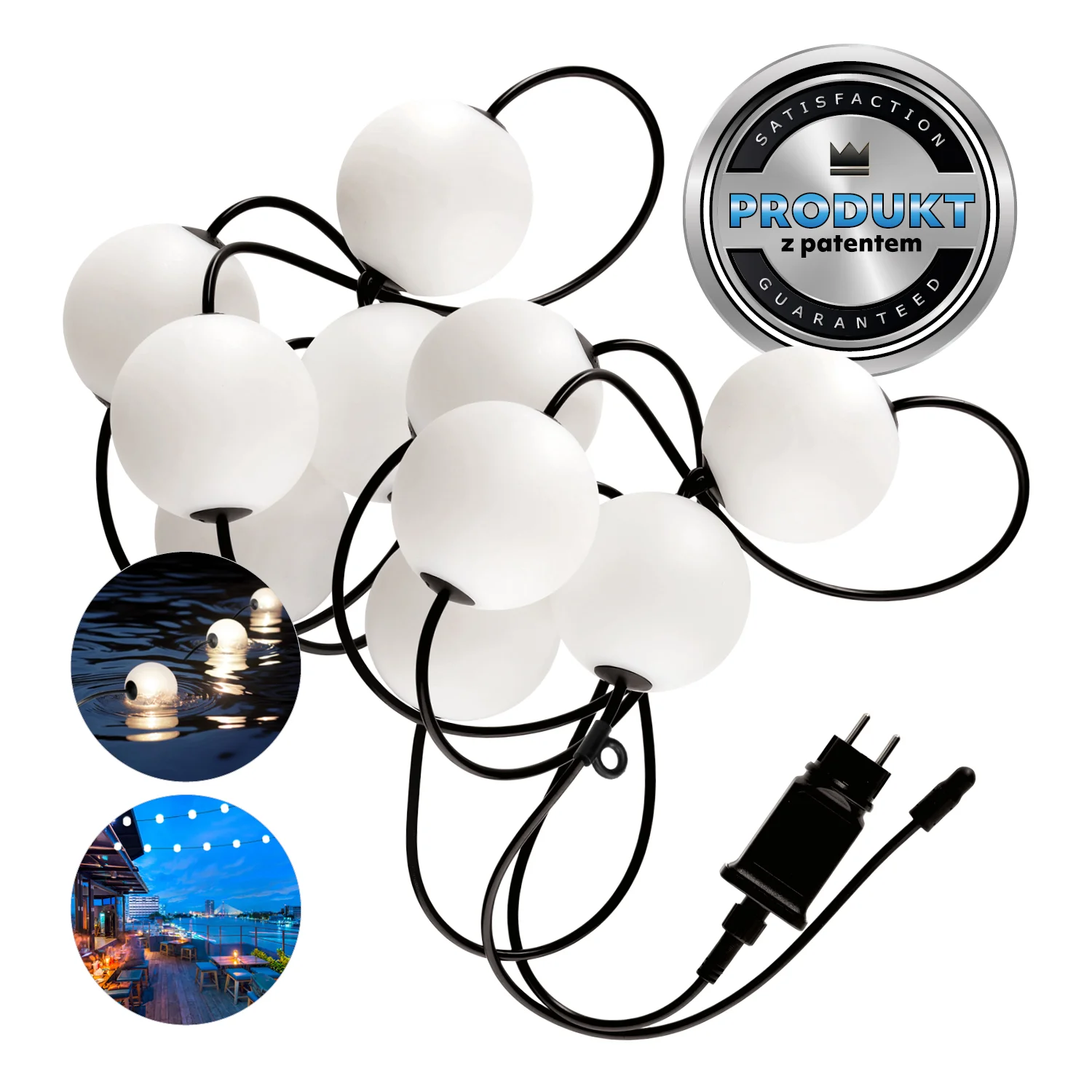 Ghirlanda profesionala 10 bile LED, IP67, 2500K, PREMIUM [14]