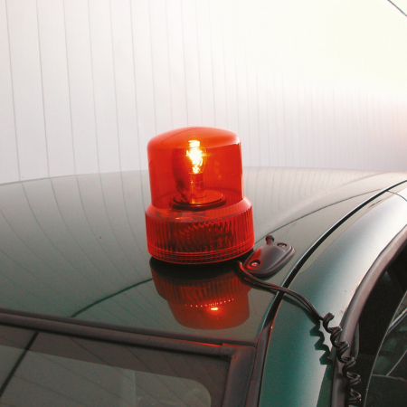 Girofar galben cu magnet, cu bec 21W 12V [1]