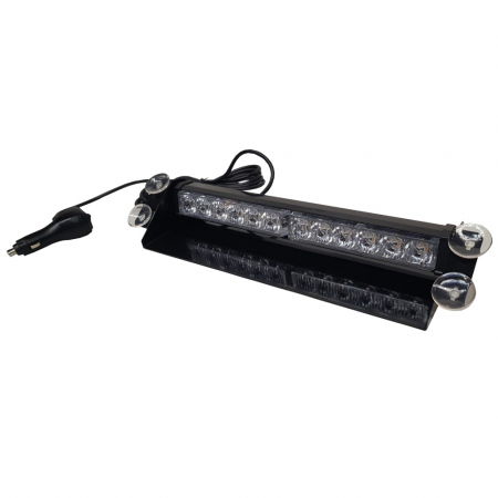 Auto - Girofar stroboscopic 2x6LED cu ventuze pentru parbriz interior 12/24V - Galben