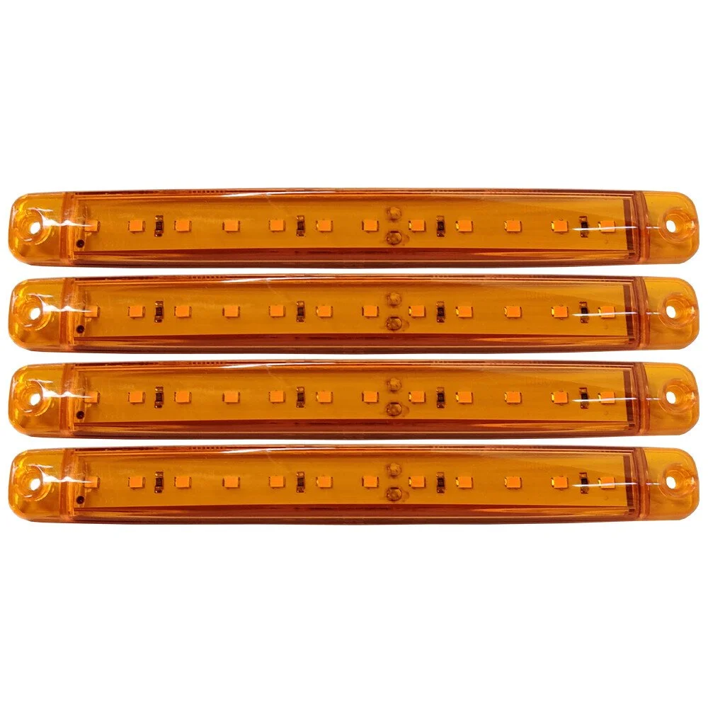 Lampa gabarit cu 12 LED-uri 12/24V set 4buc - Galben [2]