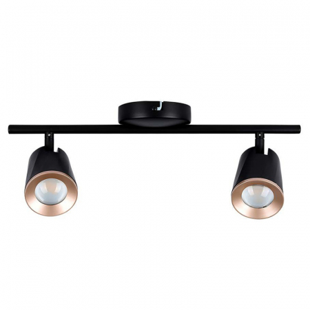 LAMPA LED MONTAJ PERETE 2X6W 4000K ALB NEUTRU - NEGRU [2]