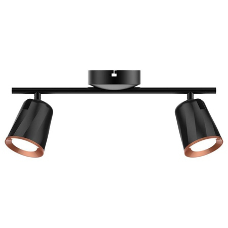 LAMPA LED MONTAJ PERETE 2X6W 4000K ALB NEUTRU - NEGRU [1]