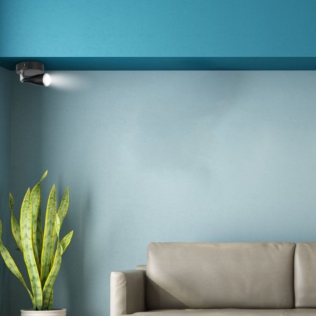 Iluminat Led - LAMPA LED MONTAJ PERETE 4.5W 4000K ALB NEUTRU - NEGRU