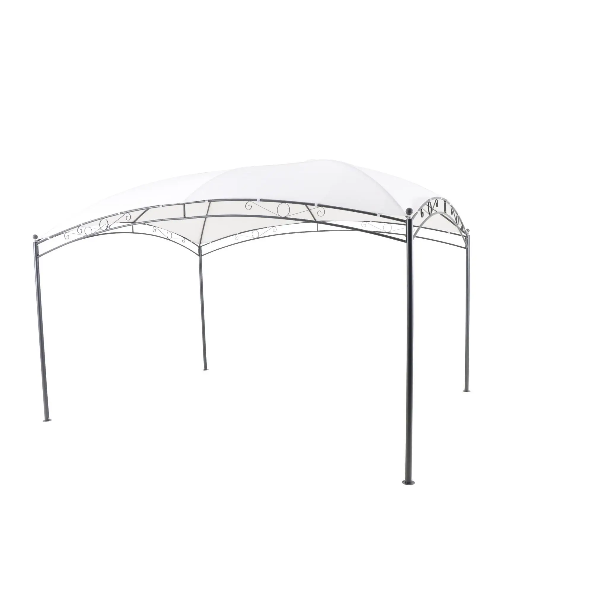 Pavilion gradina , otel/poliester, 396 x 296 cm, H 267 cm, alb [1]