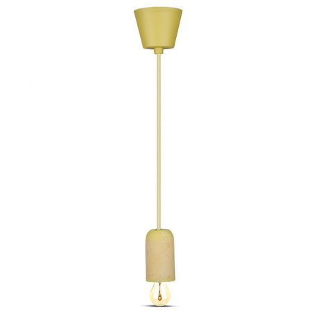 Iluminat Led - PENDUL TAVAN SOCLU E27 - GALBEN