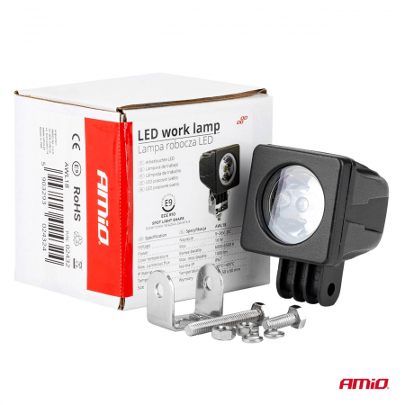 Proiector AWL18 din metal 1LED HP SPOT - 9/36V - Profunzime - Alb [4]