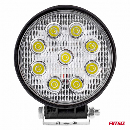 Auto - Proiector cu LED din metal rotund 27W, 9/36V