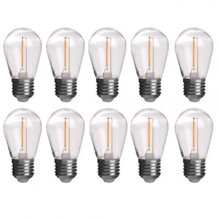 Ghirlande HoReCa - Set 20 de becuri pentru ghirlanda , lumina 4000 k , E27 , 1w , S14