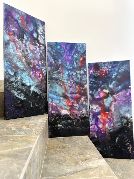 "NIGHTCITY" - Tablou abstract unicat [3]