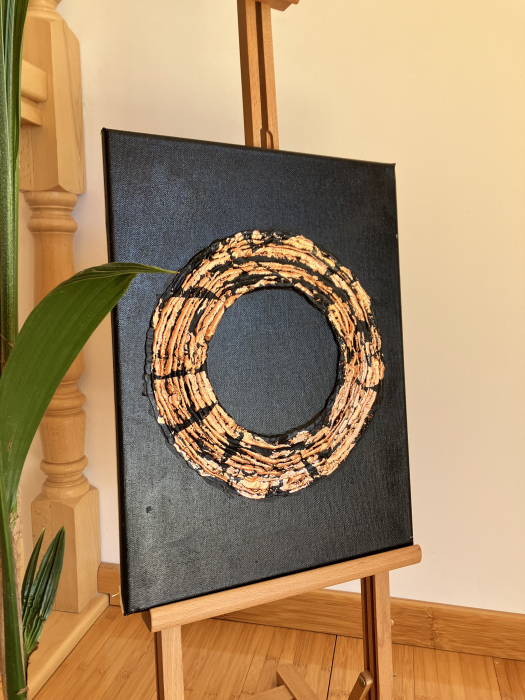 "CERCUL PROTECTOR" - Tablou unicat cu pasta texturata [3]