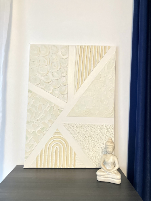 "SIMFONIA PASTELURILOR" - Tablou unicat cu pasta texturata [3]