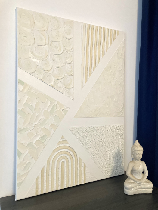 "SIMFONIA PASTELURILOR" - Tablou unicat cu pasta texturata [2]