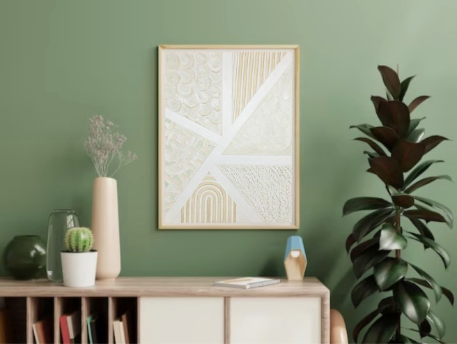 "SIMFONIA PASTELURILOR" - Tablou unicat cu pasta texturata [4]