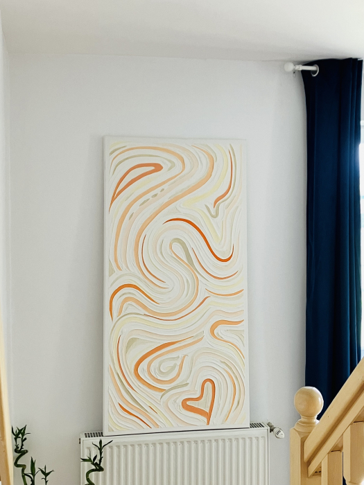 "ECOURILE SUFLETULUI MEU" - Tablou unicat cu pasta texturata [3]