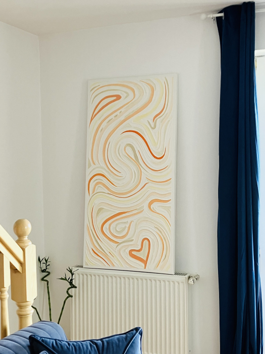 "ECOURILE SUFLETULUI MEU" - Tablou unicat cu pasta texturata [2]