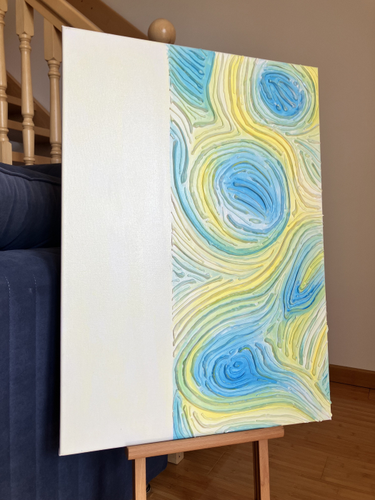 "DANSUL VISELOR" - Tablou unicat cu pasta texturata [3]