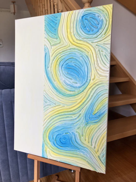 "DANSUL VISELOR" - Tablou unicat cu pasta texturata [1]