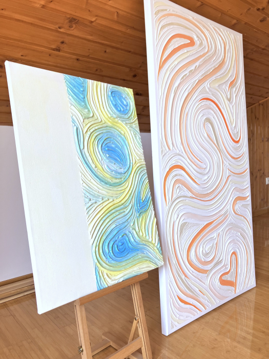 "DANSUL VISELOR" - Tablou unicat cu pasta texturata [5]