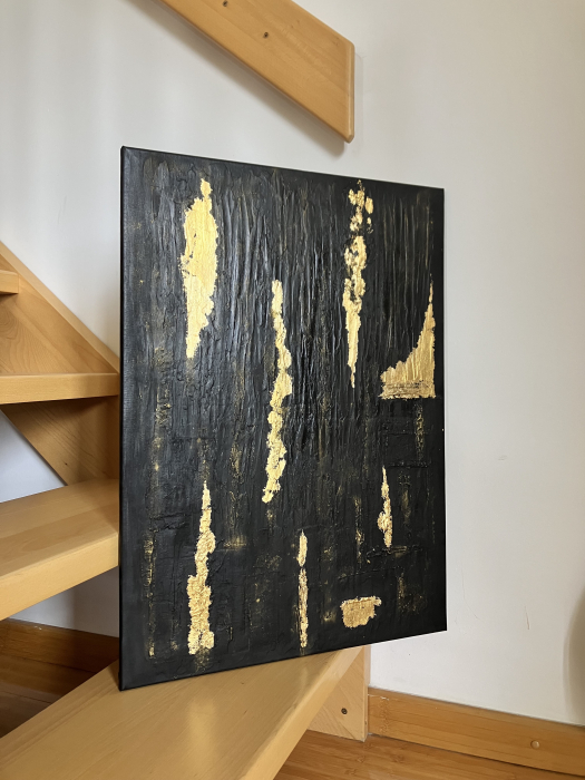 "VINTAGE" - Tablou abstract unicat cu pasta texturata [4]