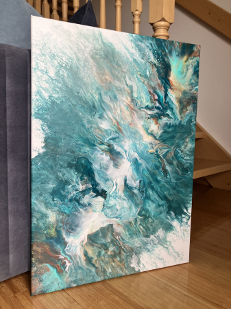 Toate Tablourile - "FLUIDITATE" - Tablou abstract unicat