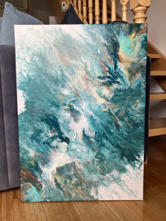 "FLUIDITATE" - Tablou abstract unicat [1]