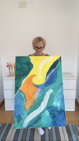 "EXUBERANTA" - Tablou abstract unicat [1]