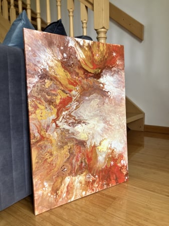 Toate Tablourile - "RENASTERE" - Tablou abstract unicat