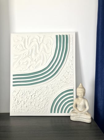 Toate Tablourile - "SIMPLITATE TEXTURATA" - Tablou unicat cu pasta texturata