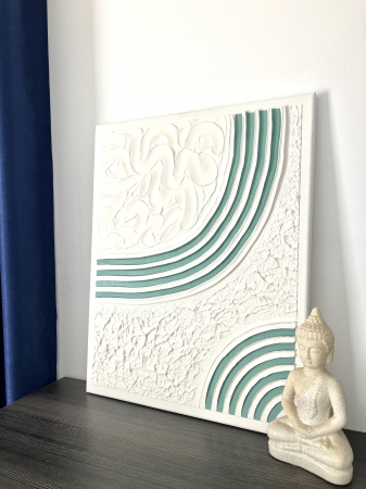 "SIMPLITATE TEXTURATA" - Tablou unicat cu pasta texturata [1]