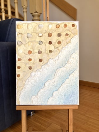 "MURMURUL VALURILOR" - Tablou unicat cu pasta texturata [1]