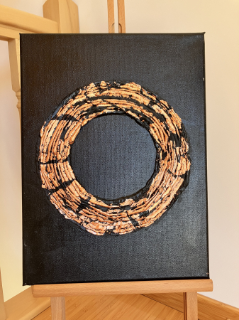 "CERCUL PROTECTOR" - Tablou unicat cu pasta texturata [1]