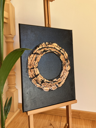 "CERCUL PROTECTOR" - Tablou unicat cu pasta texturata [2]