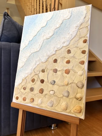 "MURMURUL VALURILOR" - Tablou unicat cu pasta texturata [3]