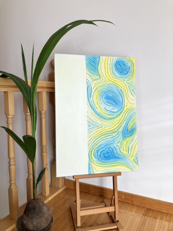 "DANSUL VISELOR" - Tablou unicat cu pasta texturata [3]