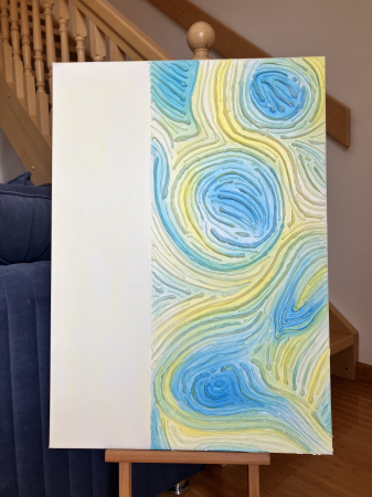 "DANSUL VISELOR" - Tablou unicat cu pasta texturata [1]